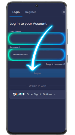 Rainbet Entering information 